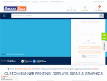 Tablet Screenshot of bannerbuzz.com
